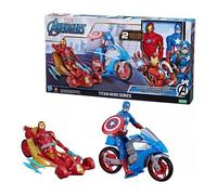 Titan Hero Iron man and capitan America con veicolo mARVEL