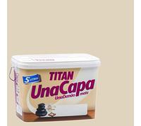 Titan M125511 - Pittura plastica mono strato, opaca, 5 l, colore: pietra tenue