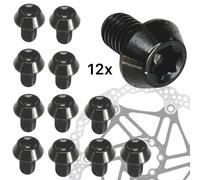 Titan M5x8 Torx Bicicletta e-Bike Disco Sl Bremsscheiben-Schrauben 12er Set Nero