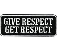 Titan One Europe - Give Respect Get Respect Biker Patch Toppa Ricamato Motociclista Termoadesivo