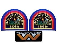 Titan One Europe USCSS Nostromo Weyland Yutani Corp Alien Movie Collector Uniform Cosplay Patch Set 3 Toppa Ricamato Termoadesivo