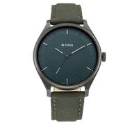 Titan Orologio analogico al quarzo per gli uomini, Verde cacciatore, Minimalista