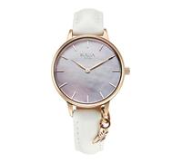 Titan Raga Showstopper Orologio Analogico al Quarzo Donna, bianco, Classico