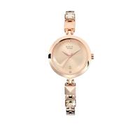 Titan Raga Viva 3 Orologio analogico rotondo da donna, Oro, free size, Bracciale