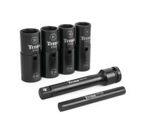 Titan 21126 - Set di 6 chiavi a bussola, attacco da 1/2"