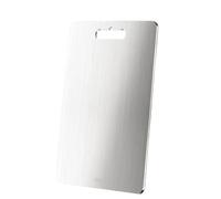 Titan Tagliere - Tagliere in acciaio | Lavagna da taglio double face | Tagliere in acciaio | Multiuso per carne, frutta, pane e cottura