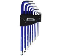 Titan Tools 12714 MM Set di chiavi esagonali antiscivolo, multicolore (9 pezzi)