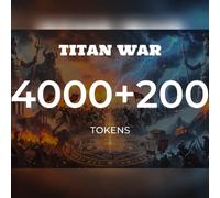 Titan War - 4000 +200 Tokens Direct Top-Up - GLOBAL
