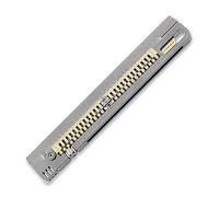 Titaner Titanium & Brass Mix Ruler, imperial