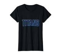 Titani Maglietta con Stampa Grafica Economica, Donna, Nero, S