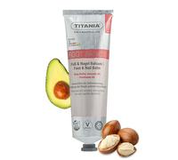 TITANIA Balsamo per piedi e unghie supporta il rinnovamento cellulare e il rafforzamento delle unghie con burro di karitè, olio di avocado e biotina | Vegano, cosmetici naturali, ricetta senza