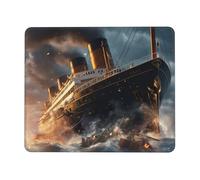 Titanic Cruise Ship Boat Tappetino Scrivania Antiscivolo Mouse Pad Piccolo Tappetino per Mouse per Lavoro Pc Computer 25X30Cm