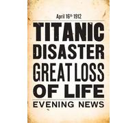 Titanic Dotted Notebook 120pgs Paperback: 7mm Dotted Pages for School, Home, Office or Diary Note Taking, Gift Idea with subtle grunge print effect on each page.