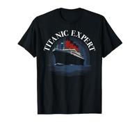 Titanic Expert RMS Titanic Boat Nave da Crociera oceanica Icebearg Maglietta