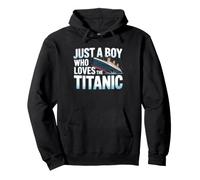 Titanic per Bambini Solo Un Ragazzo Che AMA l'RMS Titanic Felpa con Cappuccio