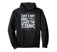 Titanic per Bambini Solo Un Ragazzo Che AMA l'RMS Titanic Felpa con Cappuccio