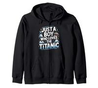 Titanic per Bambini Solo Un Ragazzo Che AMA l'RMS Titanic Felpa con Cappuccio