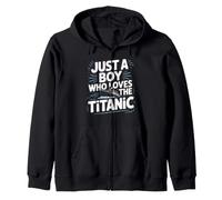 Titanic per Bambini Solo Un Ragazzo Che AMA l'RMS Titanic Felpa con Cappuccio