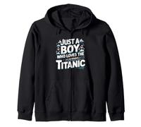 Titanic per Bambini Solo Un Ragazzo Che AMA l'RMS Titanic Felpa con Cappuccio