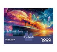 Titanic Puzzle 1000 Pezzi Galactic Vibrant Skies - Cartone Riciclato & Puzzle Anti-stress 52x38cm/1000pcs Regalo Di Compleanno