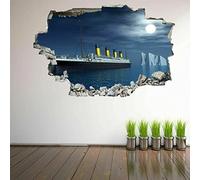Titanic Ship Iceberg Ocean Wall Sticker Murale Decal Home Office Decor CK29