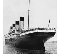 Titanic, Stampa su Tela Stern View, Multicolore, 40 x 40 cm