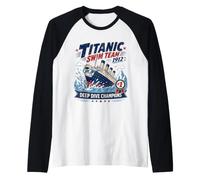 Titanic Swim Team 1912 Parodia Campione di Immersioni Profonde Maglia con Maniche Raglan