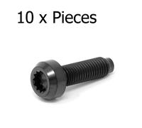 Titanio Bbs Rs Rx Split Cerchio Bulloni M7 24mm Forgiato CNC Testa Nera - Multi