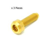 Titanio Bbs Rs Rx Split Cerchio Bulloni M7 24mm Forgiato CNC Testa X 3 Pezzi Oro