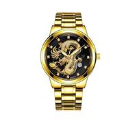 Titanio Dive Watch Gents Orologio al quarzo inossidabile, E, misura unica