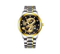 Titanio Dive Watch Gents Orologio al quarzo inossidabile, G, misura unica