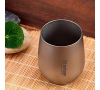 Titanio Doppia Parete Tazza 120ml Capacità Perfetto for Caffè Tè Acqua O Juice