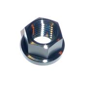 Titanio M10X1.25 Pece Nero Dado Nessun Ruggine Hex 13mm Lunghezza 10mm Flangia