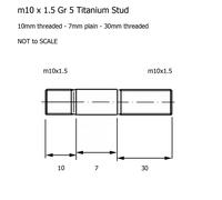 Titanio Scarico Borchie m6 m8 m10 1.0 1.25 1.5 45 39 38 55 43 Collettore Ti