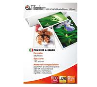 TITANIUM - PP525-09T - Pouches - key card - 64x98 mm - 2x125 micron - Titanium - conf. 100 pezzi - 68549 - Conf. da 1 Pz. - PP525-09T