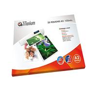 pouches - a2 - 594x428mm - 2x125 micron - titanium - scatola 25 pezzi