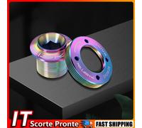 Titanium Alloy Crank Arm Bolt W/ Crank DUB Cap Fixing Crank Screw (Multicolor)