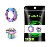 Titanium Alloy Crank Bolt Locking Screw W/ Bike Crank Arm Cap Fixing Crank Screw