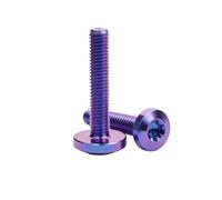 Titanium Bolt M4 M5 M6 M8 Head Screw For Part Modification Fastener Length10/15/20/25/30/35/40/45/50/55/60mm 1Pcs(Blue Purple,M8x50mm)