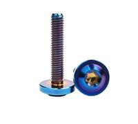 Titanium Bolt M4 M5 M6 M8 Head Screw For Part Modification Fastener Length10/15/20/25/30/35/40/45/50/55/60mm 1Pcs(Burnt Blue,M4x15mm)