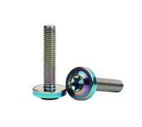 Titanium Bolt M4 M5 M6 M8 Head Screw For Part Modification Fastener Length10/15/20/25/30/35/40/45/50/55/60mm 1Pcs(Rainbow,M4x30mm)