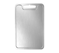Titanium Chopping Board | Stainless Steel Cutting Boardd | Double-Sided Food Grade for Meat Veggies Fruits, Kitchen Essential, Dishwasher Safe Camping Hiking