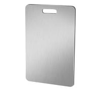 Titanium Cutting Board, Compact Chopping Mat, Reversible Surfaces, Non Slip Hangable Design Small Lightweight for Camping, Rv, Outdoor, Travel, Kitchen, 11,42 x 7,87 x 0,06 Inches