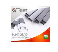 TITANIUM - D1432 - Punti metallici 23-10 - TiTanium - conf. 1000 pezzi - 95260 - Conf. da 20 Pz.
