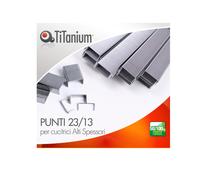 TITANIUM - D1433 - Punti metallici 23-13 - TiTanium - conf. 1000 pezzi - 95261 - Conf. da 10 Pz.