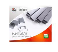 TITANIUM - D1434 - Punti metallici 23-15 - TiTanium - conf. 1000 pezzi - 95262 - Conf. da 10 Pz.