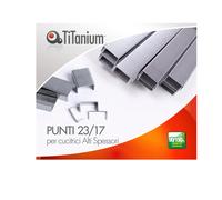 TITANIUM - D1435 - Punti metallici 23-17 - TiTanium - conf. 1000 pezzi - 95263 - Conf. da 10 Pz.