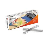 TITANIUM - DOR.MET 8N - Dorsi spirale - metallo - 34 anelli passo 3:1 - 8 mm - nero - Titanium - scatola 50 pezzi - 81440 - Conf. da 1 Pz. - DOR.MET 8N