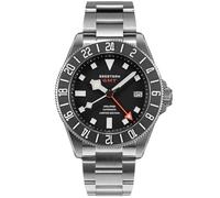 Titanium GMT 200 m impermeabile sport automatico meccanico orologio subacqueo uomo S462.K, nero, sport, Nero, Sportivo