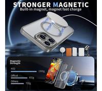(Titanium Grey) Enhanced iPhone 14 Pro Max Case with MagSafe Kickstand Compatibility: TPU & Acrylic Blend Protection